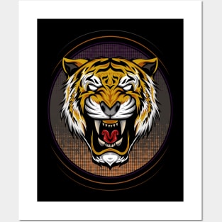 Tiger mascot illustration Posters and Art